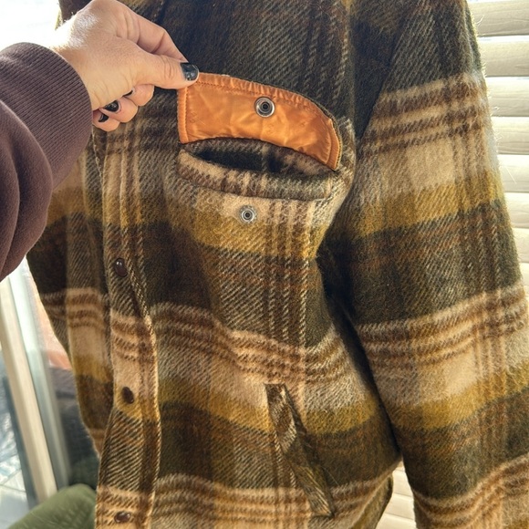 Towncraft Vintage super warm flannel plaid lined Pennys Jacket / Coat size Large - Picture 2 of 15